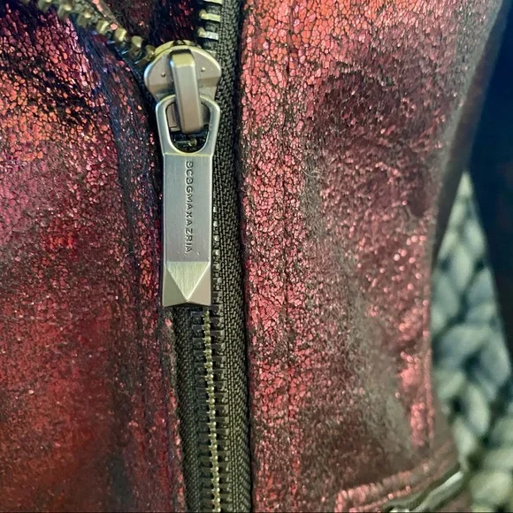 BCBGMaxAzria Foil Moto Jacket